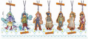 Laid-Back Camp Metal Charm Strap (Set of 7) (Anime Toy)