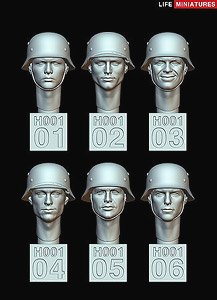 WW2 German Heads Set No.1 (Plastic model)