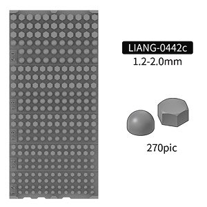 Model Nuts and Bolts C Set (1.2-2.0mm) (Plastic model)