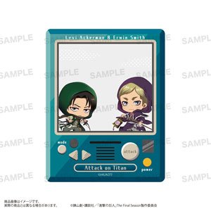 TV Animation [Attack on Titan] Acrylic Card [Chara Hoppin!] B (Levi / Erwin) (Anime Toy)