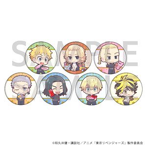 Can Badge [TV Animation [Tokyo Revengers]] 09 Valentine Ver. (Mini Chara) (Set of 7) (Anime Toy)