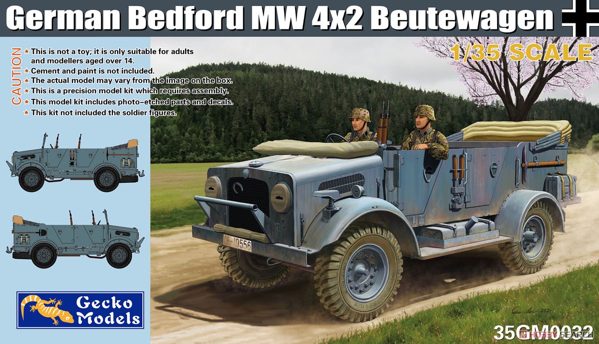 ドイツ軍 ベッドフォード MW 4 x 2 鹵獲車輛 (プラモデル) パッケージ1