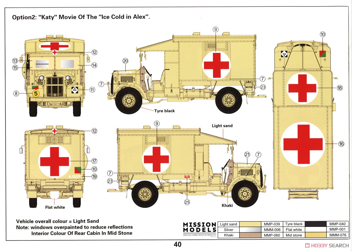 WWII K2/Y 軍用救急車 「ウェル・ノウン・ケイティ」 (限定特装版) (プラモデル) 塗装2