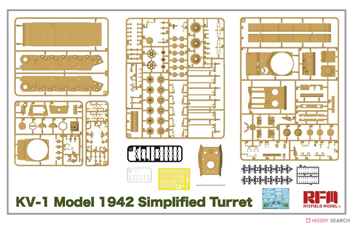 KV-1 Model 1942 Simplified Turret w/Workable Track Links (Plastic model) Other picture2