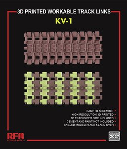 Kv-1 3D Printed Workable Track (Plastic model)