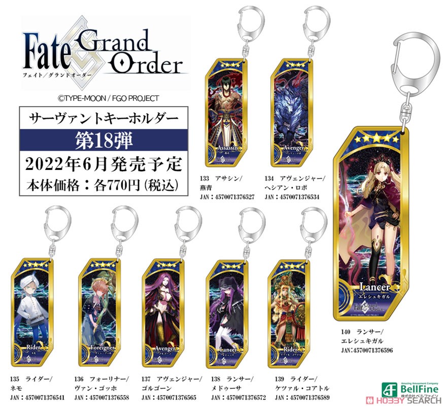 Fate/Grand Order Servant Key Ring 136 Foreigner/Van Gogh (Anime Toy) その他の画像1