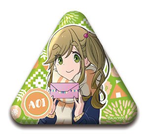 Laid-Back Camp Triangle Type Can Badge Aoi Inuyama (Anime Toy)