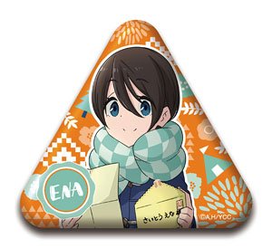 Laid-Back Camp Triangle Type Can Badge Ena Saitou (Anime Toy)