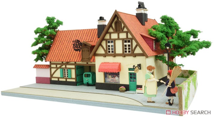 [みにちゅあーと] スタジオジブリ グーチョキパン店 (組み立てキット) (鉄道関連商品) 商品画像1