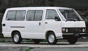 Toyota Haice Van YH50 3代目 White ライト丸目 RHD (ミニカー)