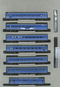 J.N.R. Limited Express Sleeping Cars Series 24 Type 25-100 `Hayabusa` Set (Basic 7-Car Set) (Model Train)
