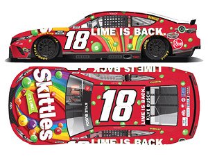 `カイル・ブッシュ` #18 SKITTLES LIME TOYOTA カムリ NASCAR 2022 ネクストジェネレーション (ミニカー)