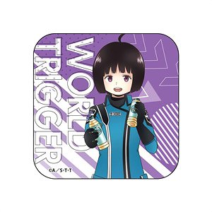 ワールドトリガー 休息 スクエア缶バッジ 雨取千佳 (キャラクターグッズ)