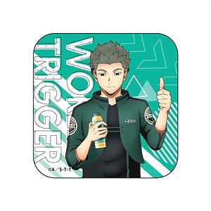 ワールドトリガー 休息 スクエア缶バッジ 村上鋼 (キャラクターグッズ)