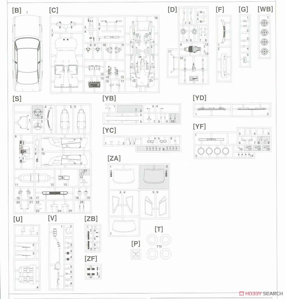 Isuzu 117 Coupe Late (XE) (Model Car) Assembly guide7
