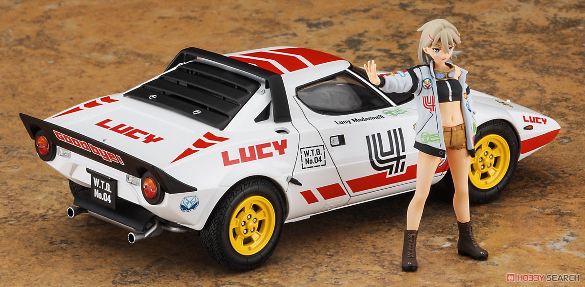 ワイルドたまごガールズ No.04 ランチア ストラトス `ルーシー マクドネル` w/フィギュア (プラモデル) 商品画像4