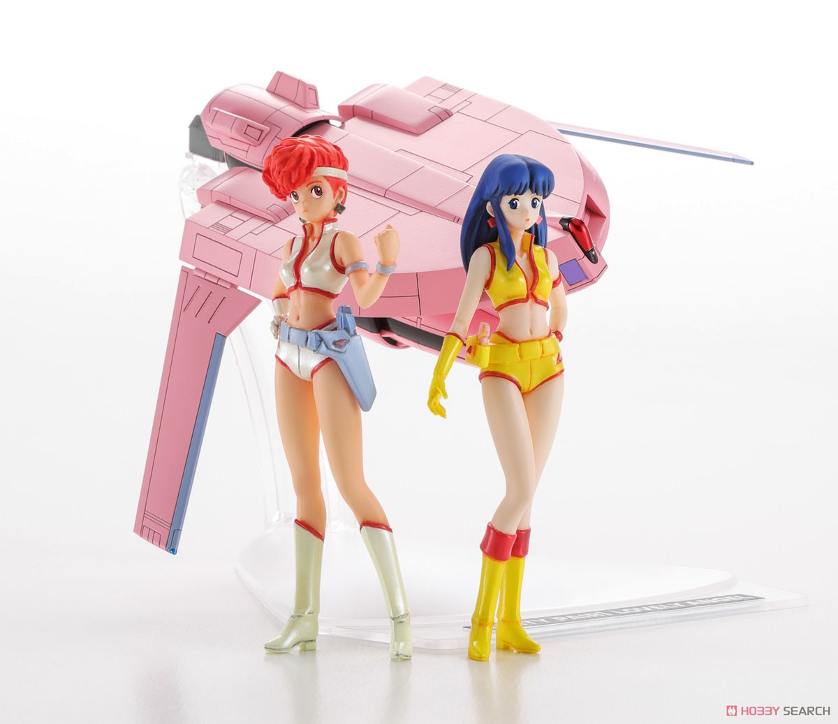 [Dirty Pair] Kei & Yuri w/Lovely Angel (1/300) (Plastic model) Item picture1