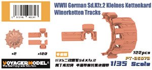 WWII German Sd.Kfz.2 Kleines Kettenkard Winerketten Tracks (Plastic model)