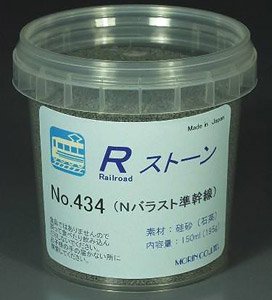 No.434 Rストーン バラストN 準幹線 (ダークグレー) 150ml (鉄道模型)
