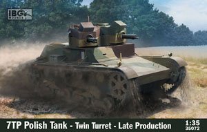 ポ・7TP双砲塔型戦車機銃搭載・後期型・インテリア付 (プラモデル)
