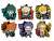 [My Hero Academia] Rubber Strap Heroes! 4 A Box (Set of 6) (Anime Toy) Item picture2