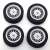 BMW E30 wheels and tyres set 18` black/silver (ミニカー) 商品画像1
