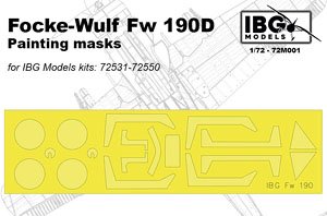 フォッケウルフFw190D用マスクシール・IBG用(72M001) (プラモデル)