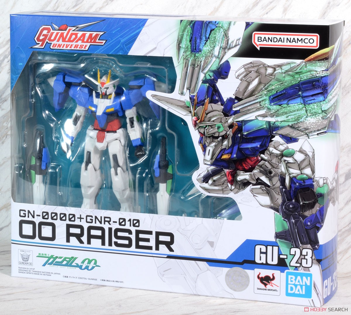 GUNDAM UNIVERSE GN-0000＋GNR-010 00 RAISER (完成品) パッケージ1