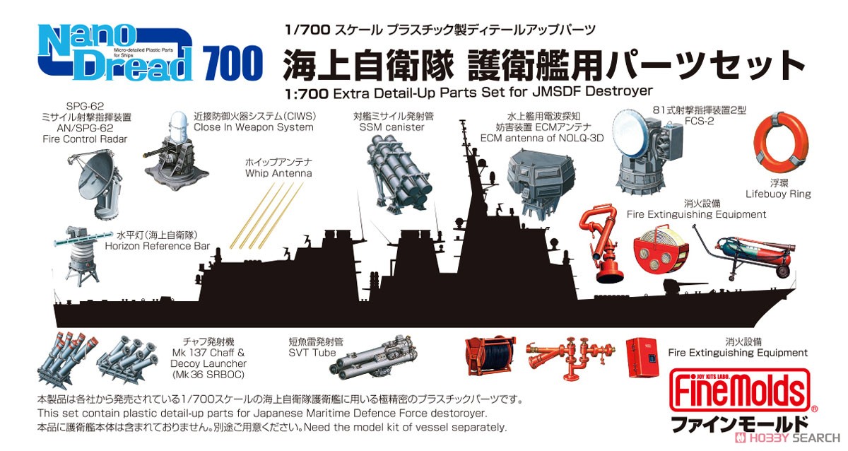 JMSDF Destroyer Parts Set (Limited Edition) (Plastic model) Package1