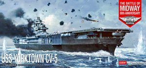 USS Yorktown CV-5 `Battle of Midway` (Plastic model)