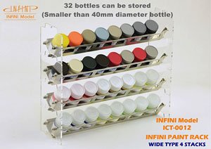 Infini Paint Rack Wide Type 4 Stacks (Hobby Tool)