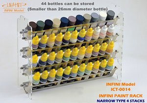 Infini Paint Rack Narrow Type 4 Stacks (Hobby Tool)