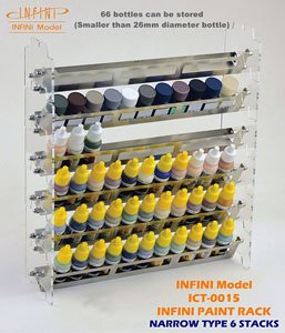 Infini Paint Rack Narrow Type 6 Stacks (Hobby Tool)