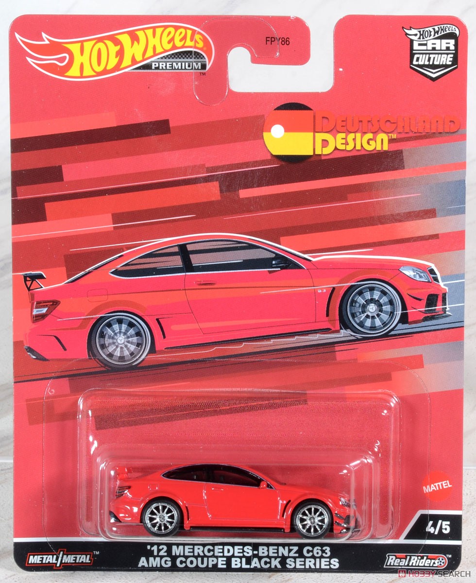 Hot Wheels Car Culture Deutschland Design `12 Mercedes-Benz C63 AMG Coupe Black Series (Toy) Package1