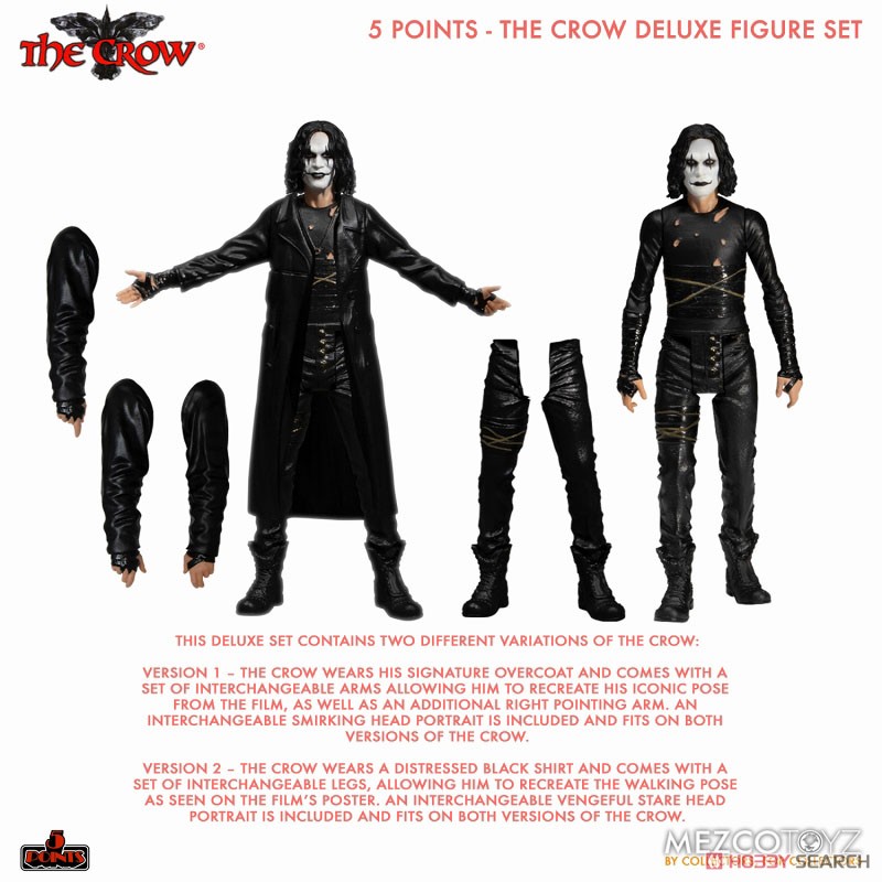 5 Points/ The Crow: Eric Draven 3.75 Inch Action Figure Deluxe Set (Completed) 商品画像1