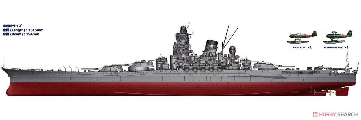 IJN Battleship Yamato (Plastic model) Color1