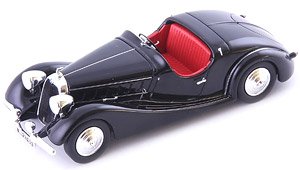 タルボ・ラーゴ T 150 C ロードスター Pourtout 1937 ブラック (ミニカー)