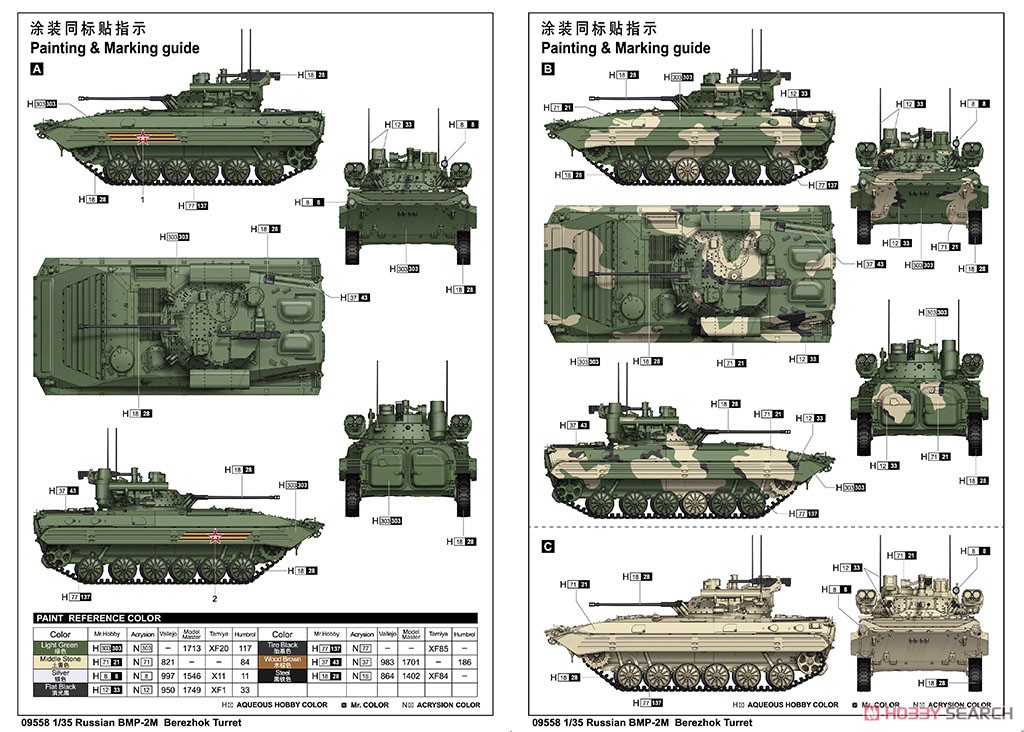ロシア連邦軍 BMP-2M `ベレゾク砲塔` (プラモデル) 塗装1
