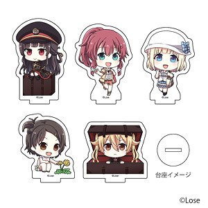 Acrylic Petit Stand [Maitetsu: Last Run!!] 01 (Set of 5) (Photo Chara) (Anime Toy)