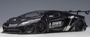 Liberty Walk LB-Works Lamborghini Aventador Limited Edition (Black [LBWK] / Carbon Black Bonnet) (Diecast Car)