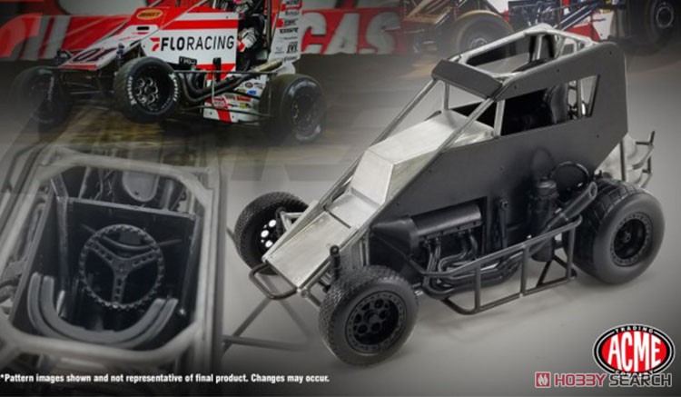 FLO Racing Midget Sprint Car 2022 #01 Kyle Larson (ミニカー) その他の画像2