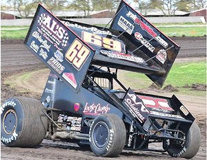 Kaeding Performance Sprint Car 2022 #69 Bud Kaeding (ミニカー)