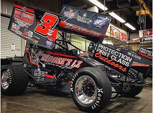 Moose`s LZ Bar & Grill Sprint Car 2022 #3z Brock Zearfoss (ミニカー)