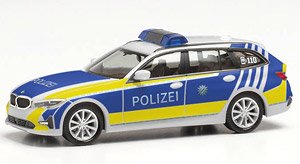 (HO) BMW 3 Series Touring `Polizei Bayern` White (Model Train)