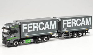 (HO) Iveco S-Way LNG Swap Box Truck Trailer `Fercam` (Model Train)