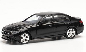 (HO) Mercedes-Benz C Class Sedan Black (Model Train)