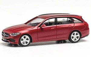 (HO) Mercedes-Benz C Class T model Red Metallic (Model Train)