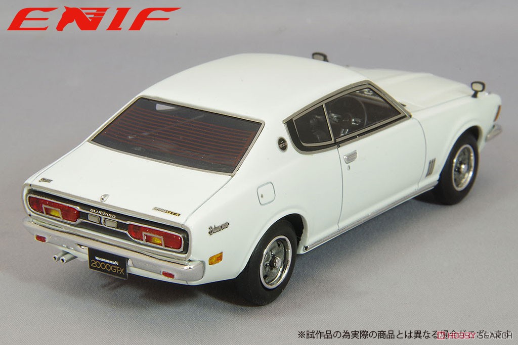 日産 ブルーバードU 2000GTX 2ドア ハードトップ 1974年型 ホワイト (ミニカー) 商品画像3