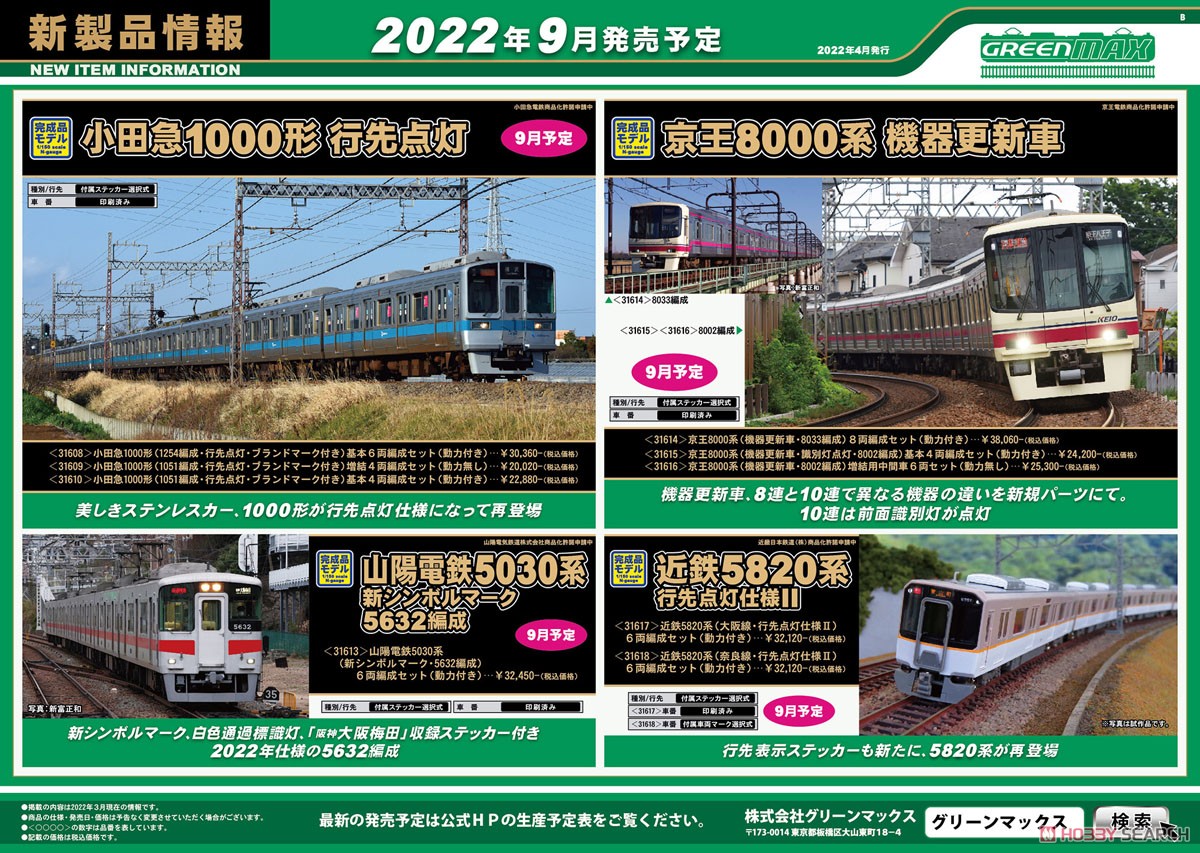 京王 8000系 (機器更新車・識別灯点灯・8002編成) 基本4両編成セット (動力付き) (基本・4両セット) (塗装済み完成品) (鉄道模型) その他の画像3