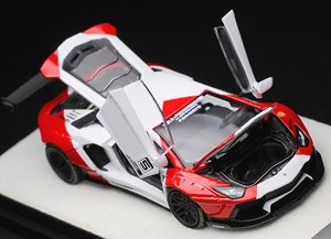 LB LP700 White / Red (Full Opening and Closing) (Diecast Car)